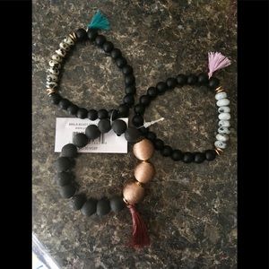 Mala bead bracelet set NWT